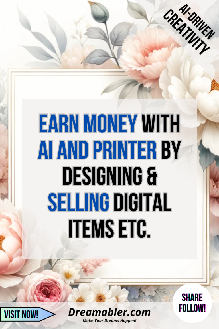 Earn Money With AI and Printer By Designing and Selling Custom Items