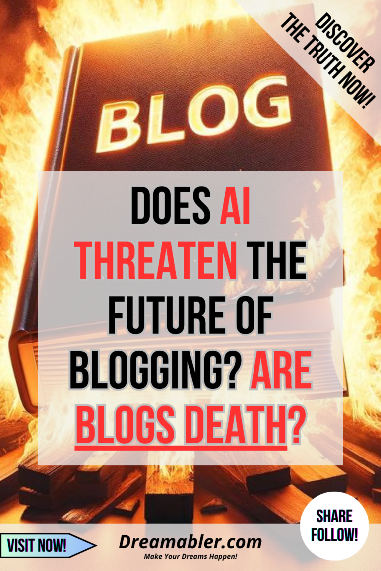 Does artificial intelligence threaten the future of blogging impact revealed - illustration of burning book