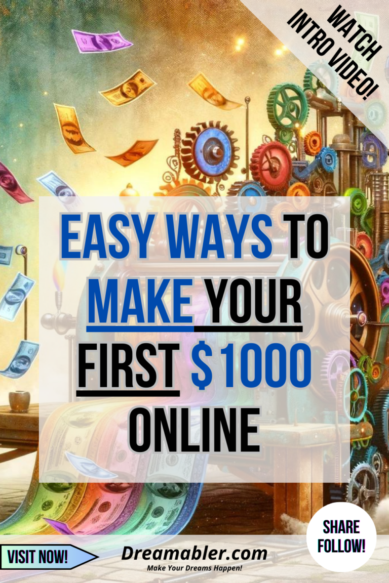 Easy Ways To Make Your First $1000 Online