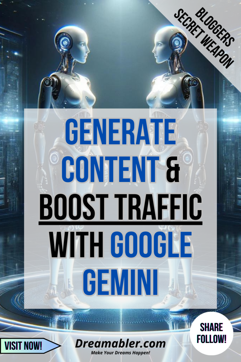 Generate Content Boost Traffic with Google Gemini - Dreamabler-com