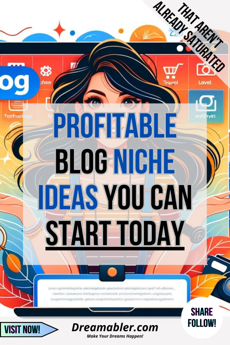 Profitable Blog Niche Ideas You Can Start Today - Dreamabler-com