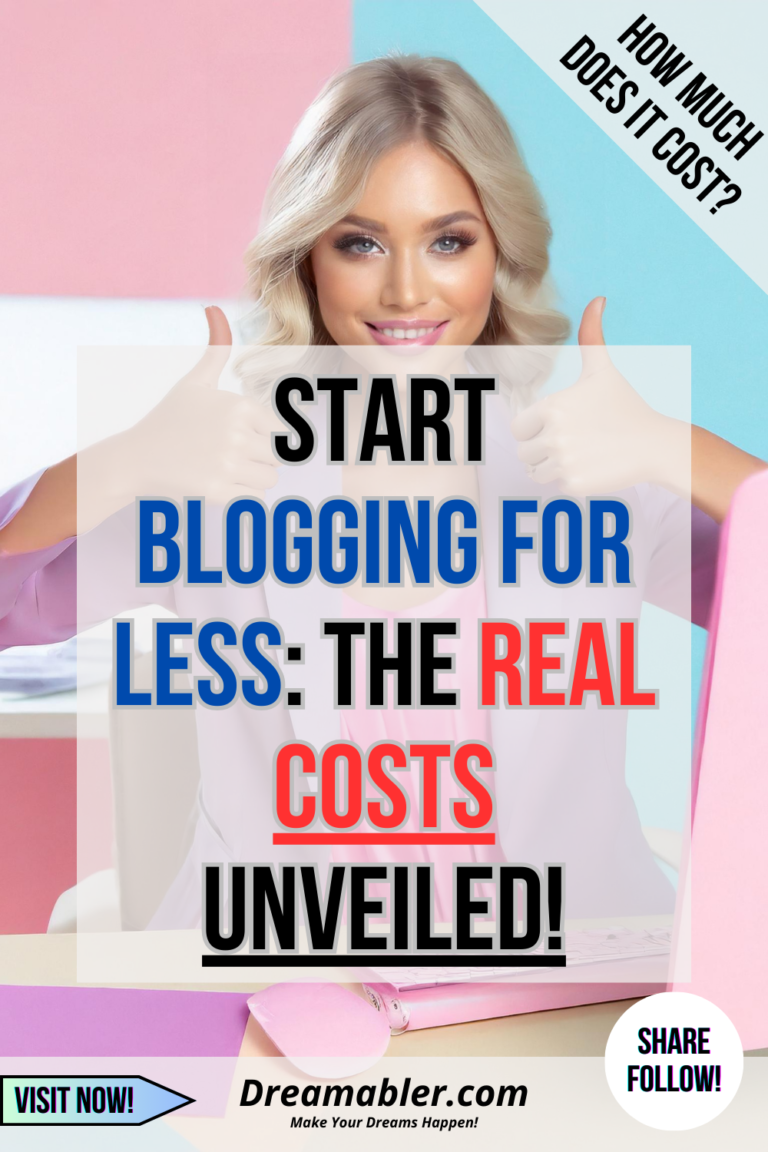 Start Blogging for Less The Real Costs Unveiled - how much does it cost