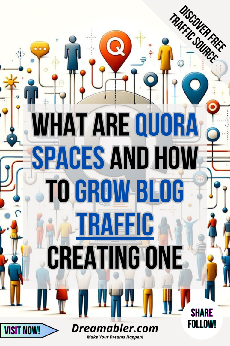 What Are Quora Spaces and How To Grow Blog Traffic Creating One - Discover Free Traffic -Dreamabler-com